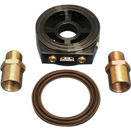 BLOX Racing Oil Filter Block Adapter Black / For Oil Pressure / Oil Temperature