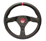Sparco Steering Wheel R383 Champion Black Leather / Red Stiching